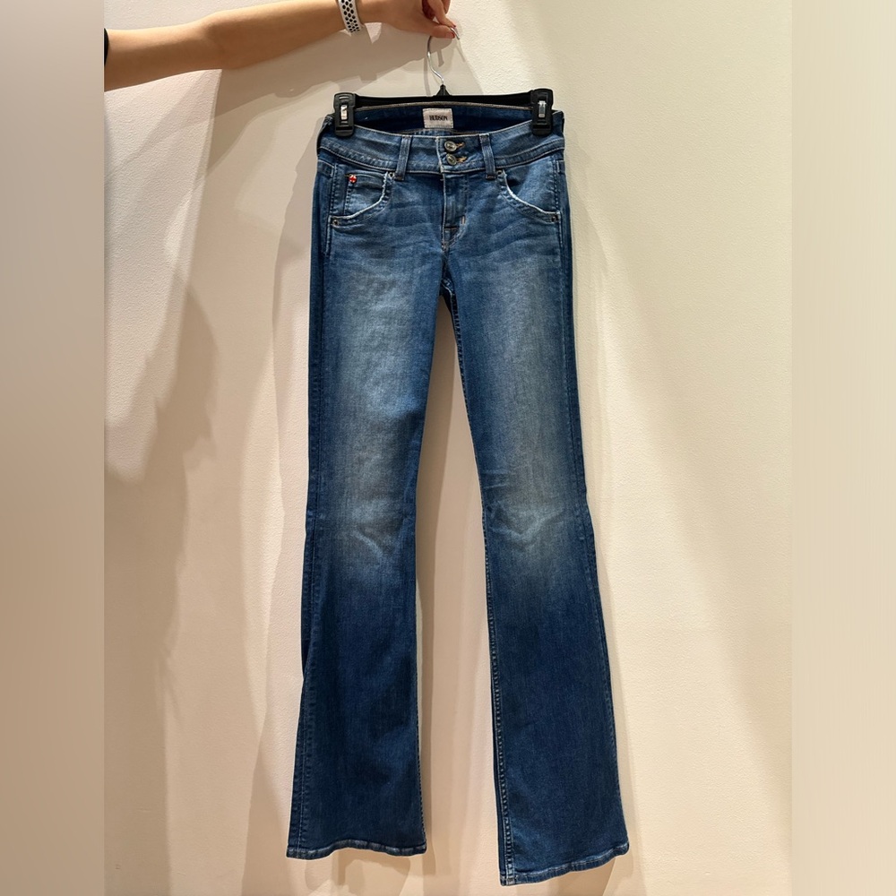 Hudson low rise flare jeans
